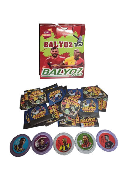 1paket x100 adet Futbolcu Tasoları Balyoz Kalın Futbol Oyun Tasosu Güncel Transferler Futbol Taso