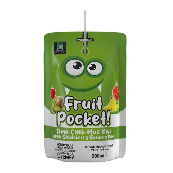1 koli Fruit Pocket Yeşil 20 Adet