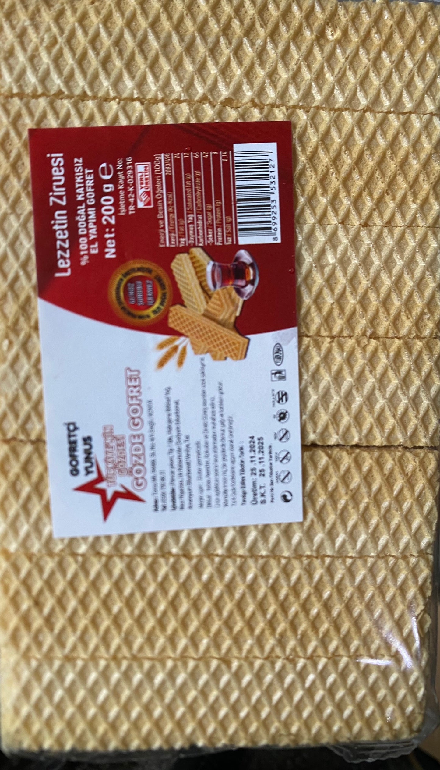 1 koli x36 adet gözde gofret 200 gr