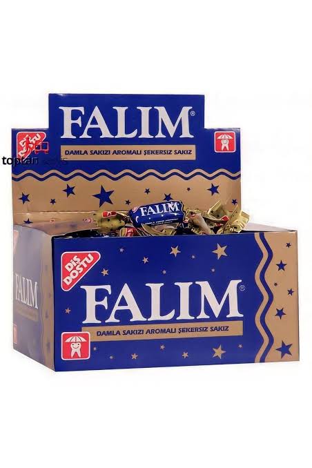 5 adet FALIMFalım Tekli Damla Sakızlı Sakız 100 adet Li
