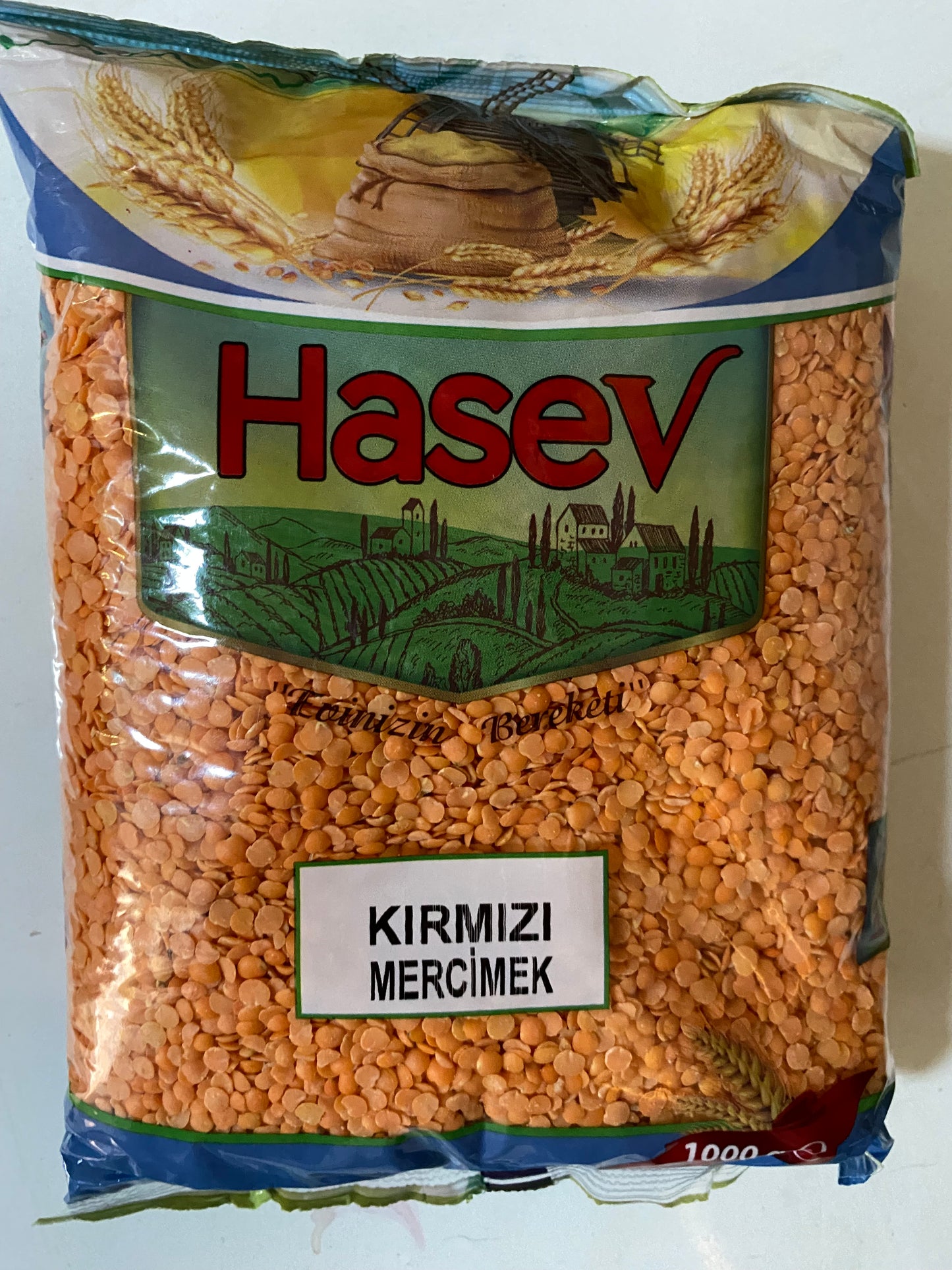 1 koli x12 Hasev kırmızı mercimek 1 kg