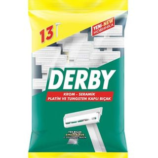 1 paket x7 Derby 13'lü Tek Bıçak Poşet