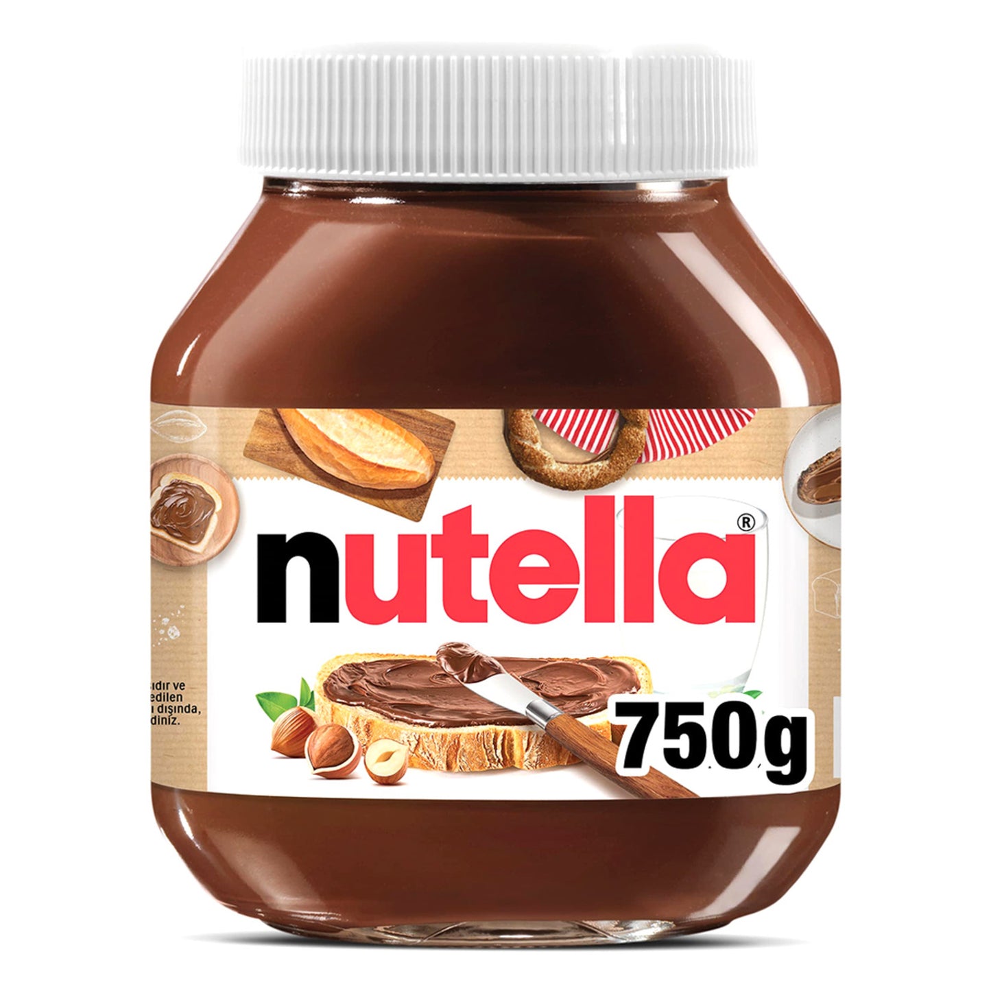 1 koli x12 Nutella Kakaolu Fındık Kreması 750 gr