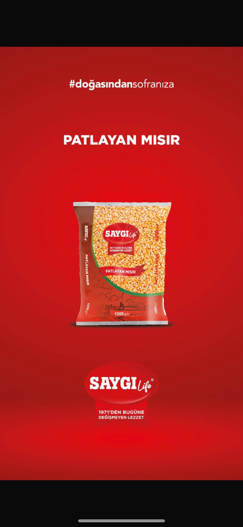 1 koli X12 aydınbey patlayan mısır 1 kg