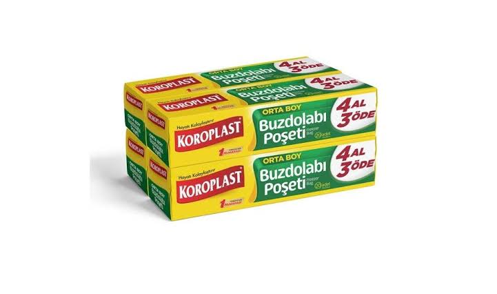 1 koli x24 Koroplast Buzdolabı Poşeti Orta Boy 4 Al 3 Öde