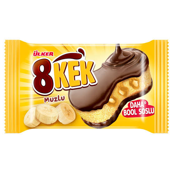 1 paket Ülker Dankek 8 Kek Muz Çikolata 55 G x24 adet