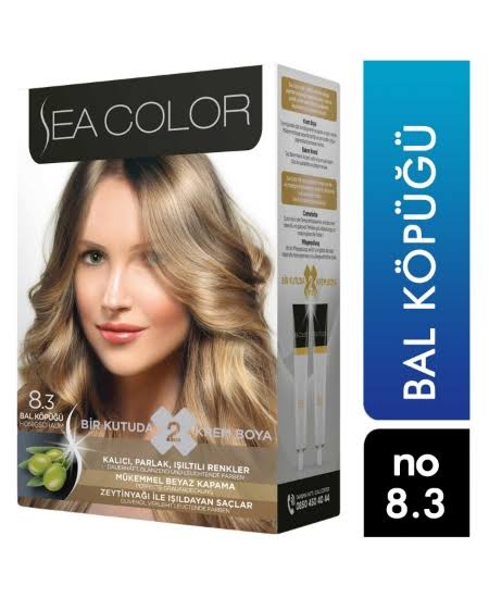 6 adet seacolor Sea Color Saç Boyası Bal Köpüğü 8.3