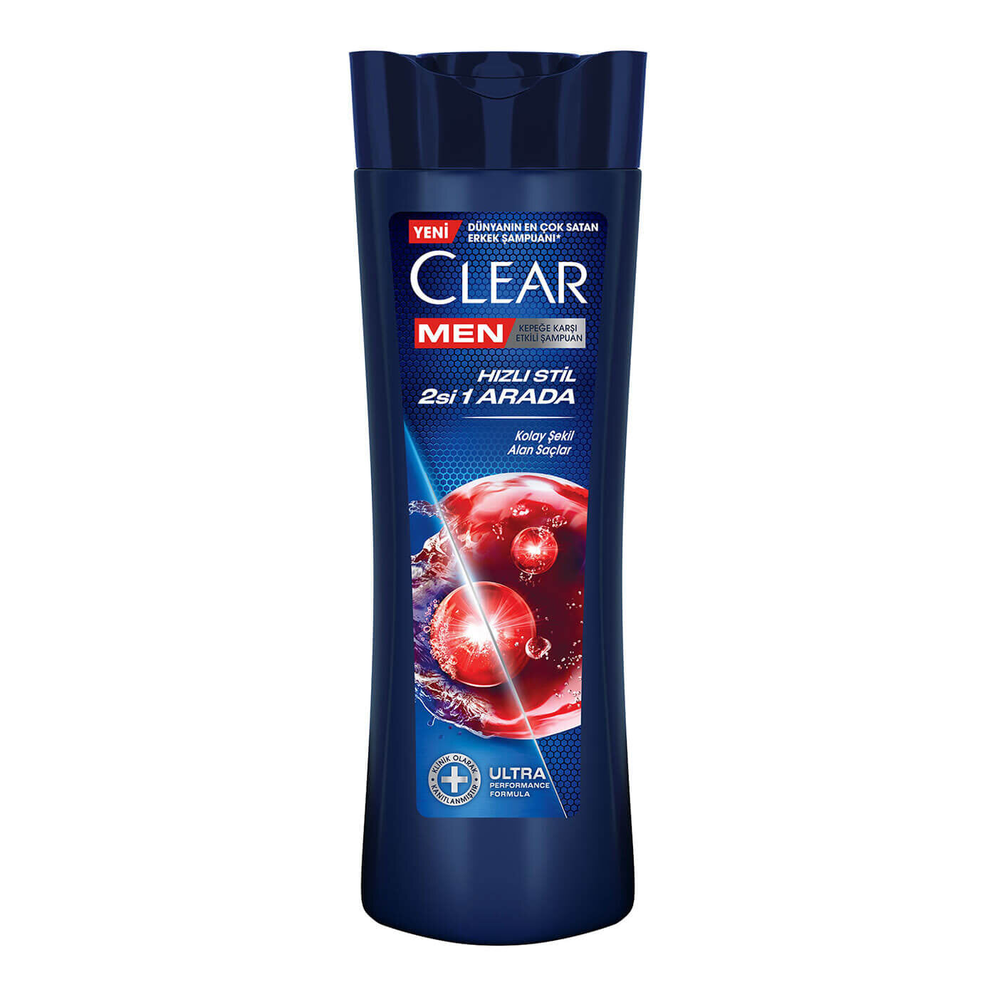 6 adet Clear Men Şampuan Hızlı Stil 2'si 1 Arada 350 ml