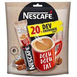 10 adet Nescafe 2'si 1 Arada 25 li Kahve