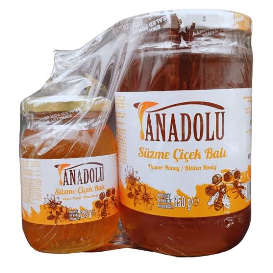1 koli X 6 adet ANADOLU Anadolu Süzme Çiçek Balı 850+225 Gr Cam