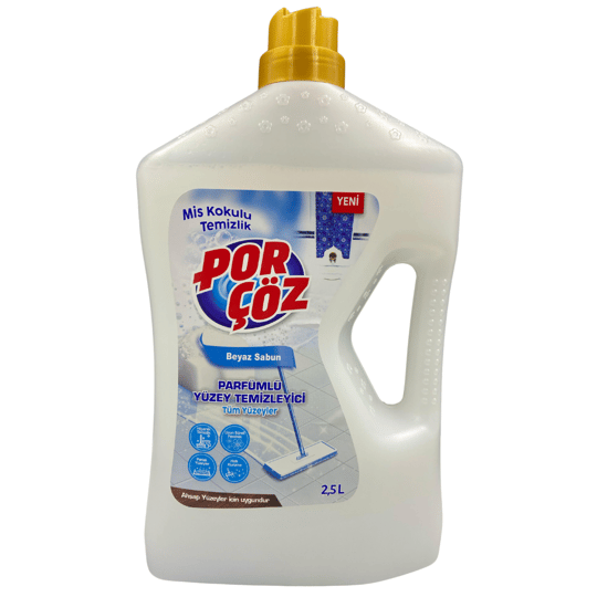 1 koli X 6 adet Porçöz Yüzey Temiz. 2500 Ml Beyaz Sabun