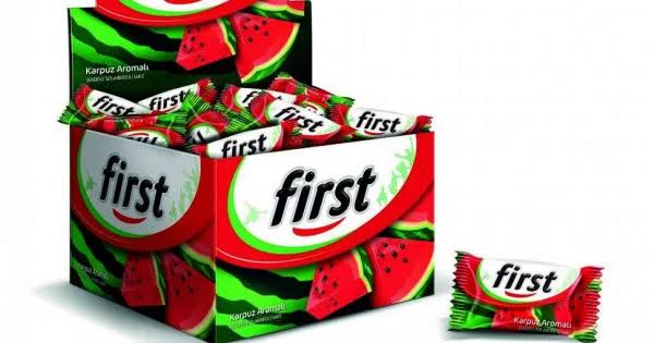 1 adet First Tekli Sakız Karpuzlu*200Ad