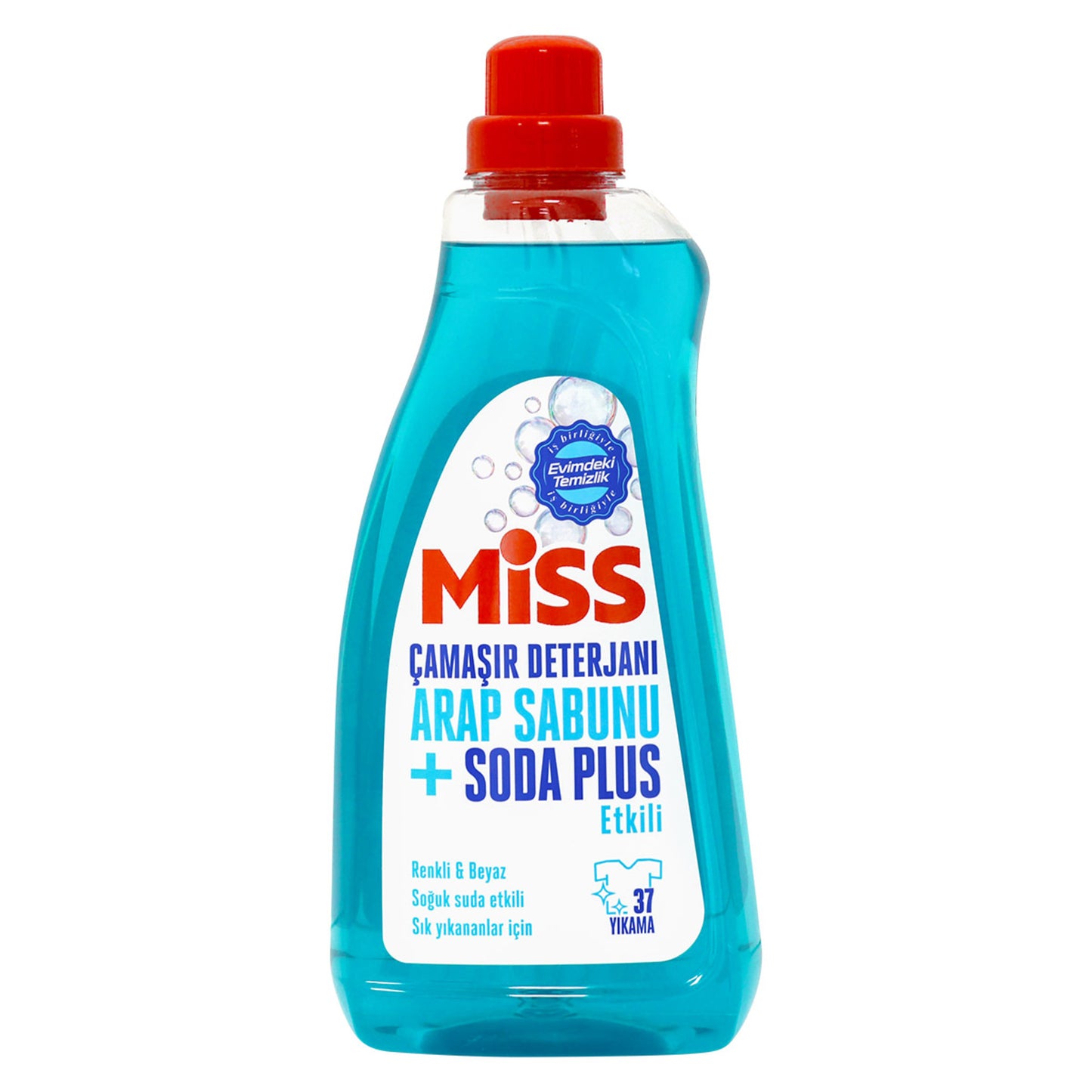 1 koli x6 Miss Sıvı Çamaşır Deterjanı Arap Sabunu + Soda Etkili 1.5 L