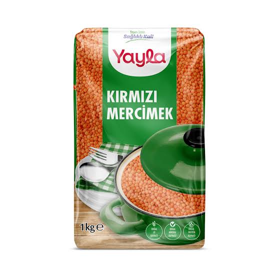 1 koli x16 Yayla Kırmızı Mercimek 1 Kg