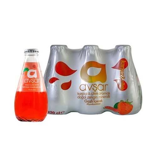 1 koli x24 Avşar Meyveli Maden Suyu Karpuz & Çilek 200 Ml