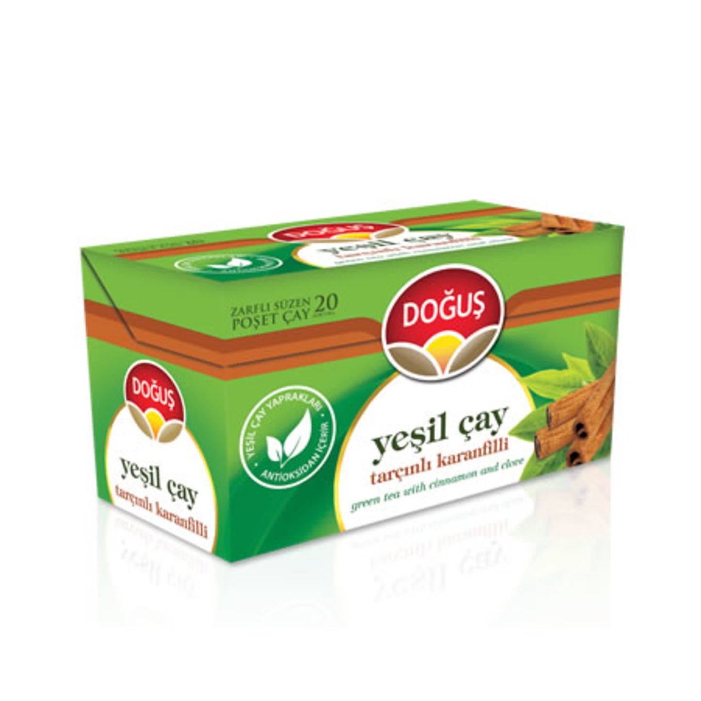 6 adet Doğuş Tarçınlı Karanfilli Yeşil Çay 20'Li