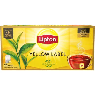 6 adet Lipton Bardak Poşet Çay Yellow Label 25'Li