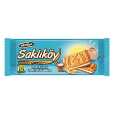 1 paket Saklıköy Çikolata Kremalı Bisküvi 87 G
