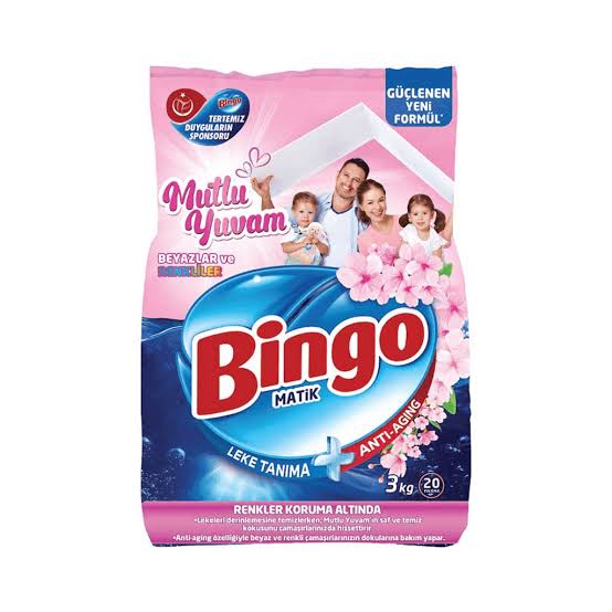 1 Adet Bingo Matik Toz Deterjan 3KG