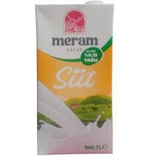 1 koli x12 Meram Süt 1LT Az Yağlı Süt