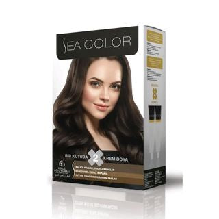 6 adet Sea Color 6.11 2'li Kadın Saç Boyası