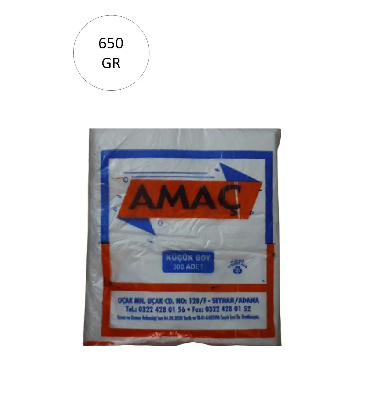 1 adet mini boy poşet 500 adet Li