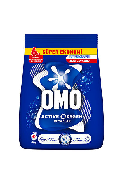 1 koli x4 Omo Matik Oxygen beyazlar için 6 kg