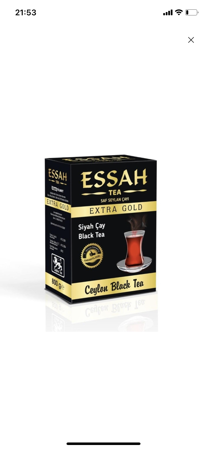1 adet Essah ithal çay 400 gr  std