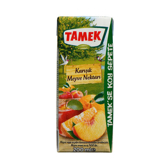 1 koli Tamek Karışık Meyve Nektar 200 Ml X27