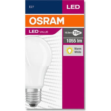 1 paket Osram Led anpul Value 10W beyaz Işık x10