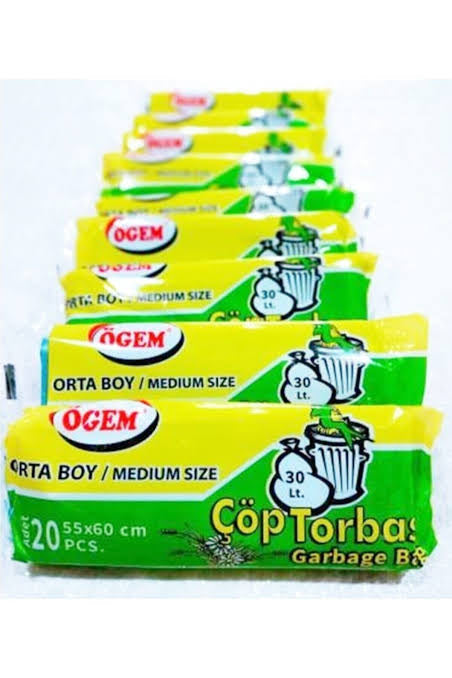 1 koli X 50adet Ögem Büyük Boy Çöp Poşeti 55x60