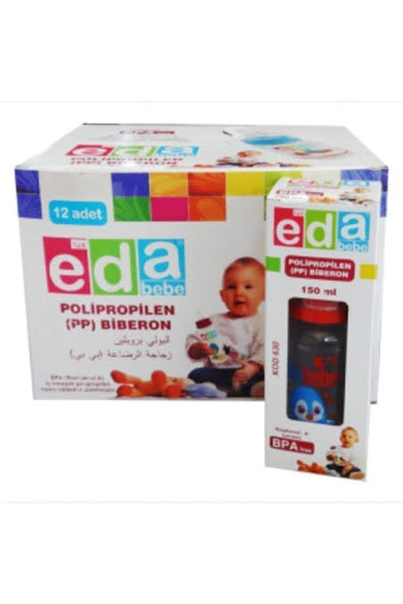 1 paket x12 adet Lüks Eda Biberon 250cc