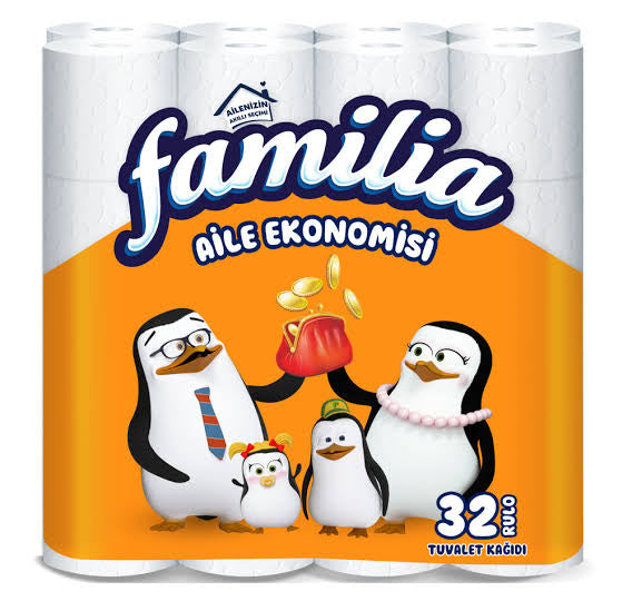 1 adet Familia Tuvalet Kağıdı 32'li Aile Ekonomisi 2 Katlı