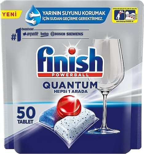 1 koli x6 Finish Quantum Bulaşık Makinesi Tableti 50'li