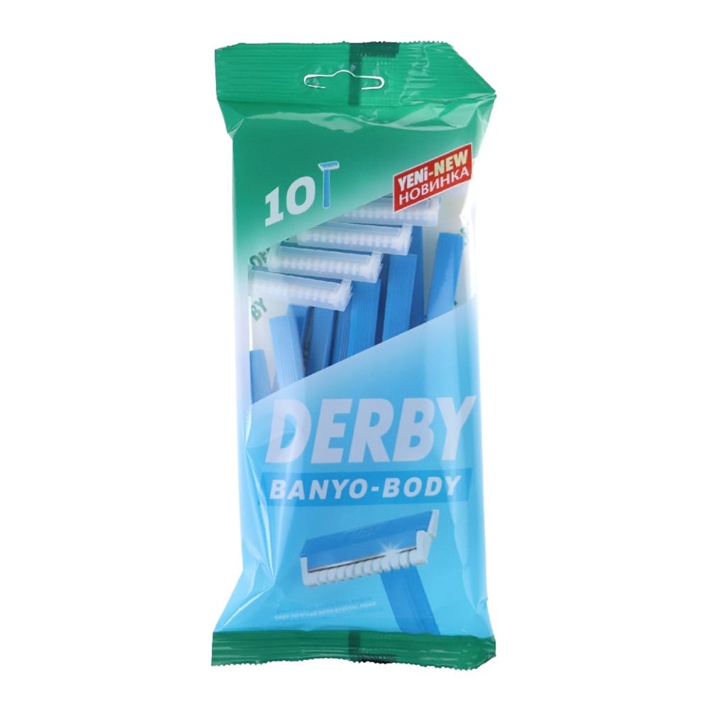 1 paket x10 Derby Body Banyo Kullan-At Tıraş Bıçağı 10'lu