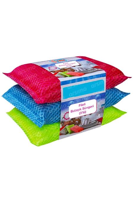 1 koli nur bulaşık süngeri 3 lü X 24