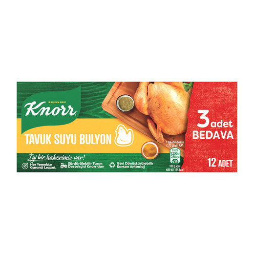 1 adet Knorr tavuk Bulyon 12'li 120 Gr