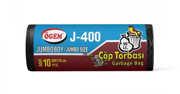 1 koli ögem x20 Çöp Torbası Jumbo Boy Siyah 80x110cm - J 350