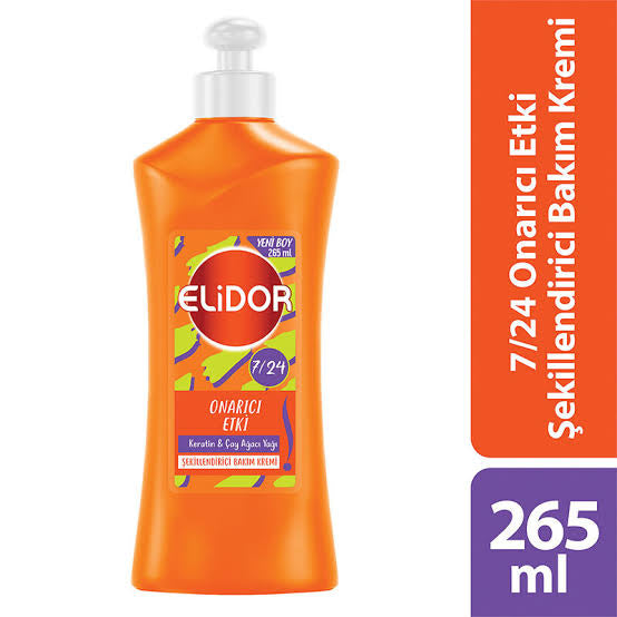 6 adet Elidor 7/24 Şekillendirici Saç Bakım Kremi Onarıcı Etki 240 ml
