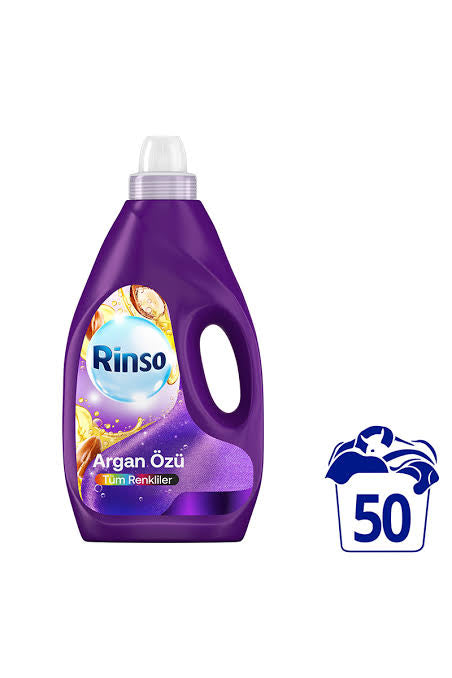 1 koli x6 adet
Rinso Sıvı 2.500 ml Argan Özü Renkliler 50 Yıkama