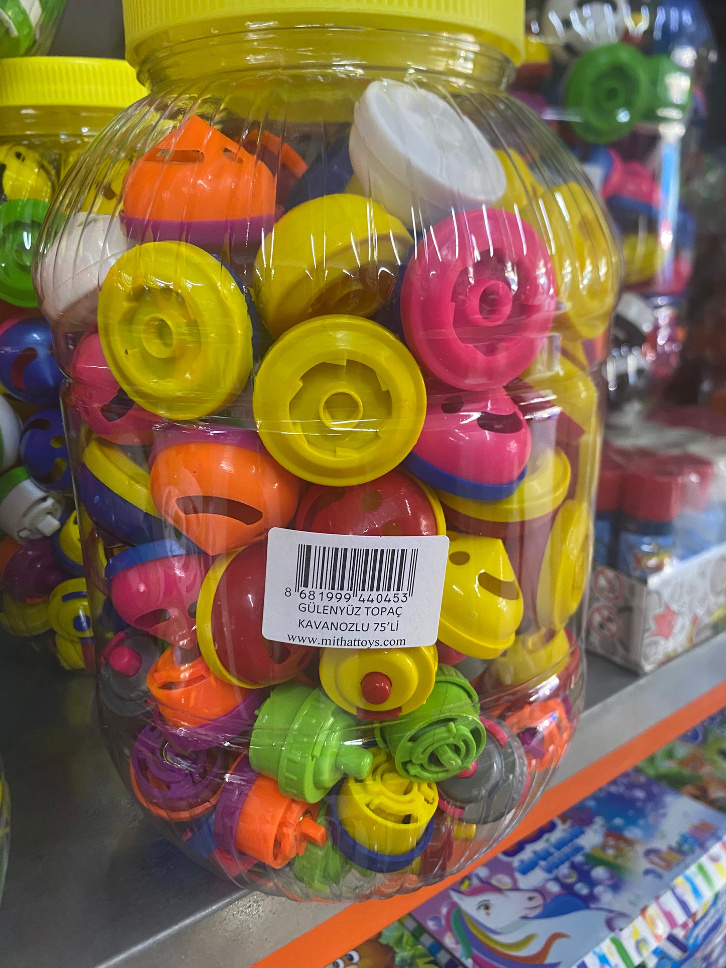 1 paket x75 adet topaç kavanozlu