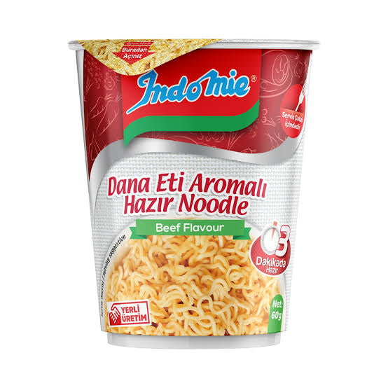 1 koli X24 adet Indomie Dana Eti Çeşnili Noodle (Bardak) 60 G
