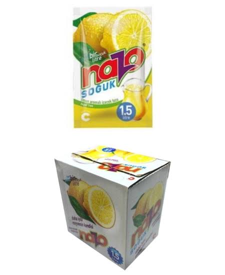 1 Paket Nazo Limon Aromalı Toz İçecek *24