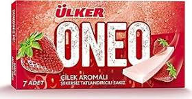 1 paket Oneo sakız 14 g x27 çilekaromlı