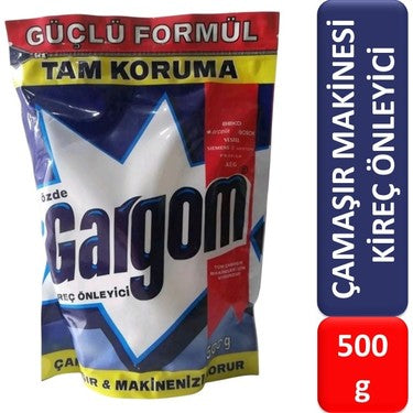 1 koli x18 Gargom Kireç Önleyici 500g Çamaşır Makinesi Koruyucusu