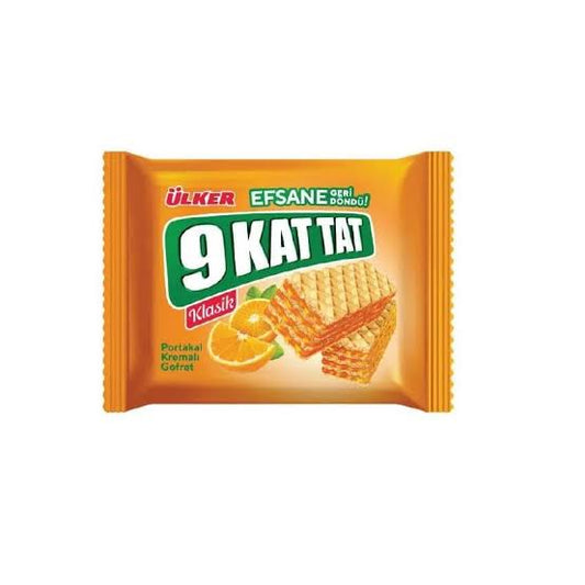 1 paket Ülker 9 Kat Gofret Portakal Kremalı 39 Gr X24