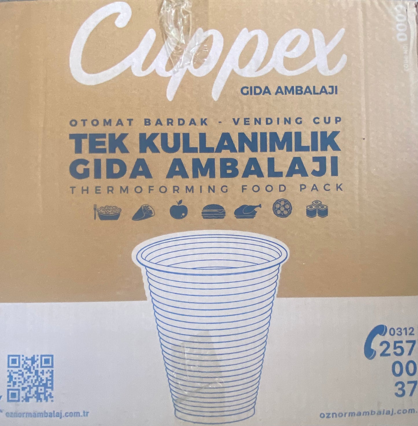 1 koli CUPPEX plastik Bardak 3.000 adet Li