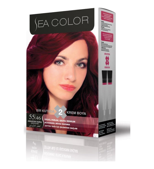 6 adet Sea Color Saç Boyası 55.46 Amazon Kızılı
