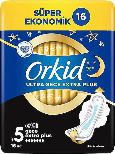 1 koli x12Orkid Ultra Gece Extra Plus 5'li Günlük Ped