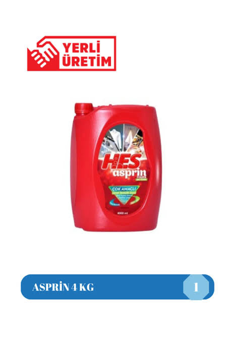1 koli x4 Hes ASPRİN 4 KG